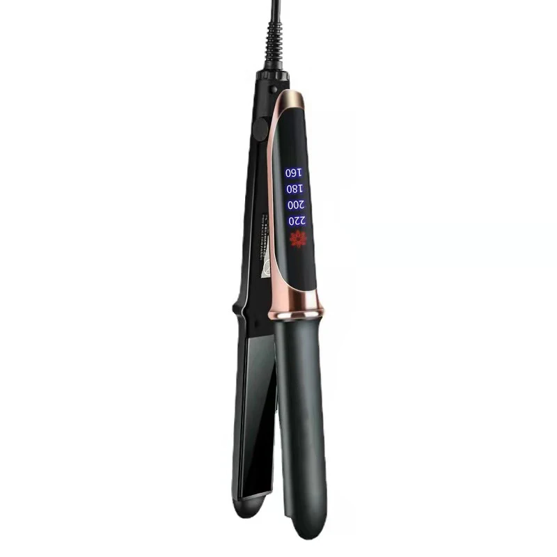 Electric Hair Clip and Comb Flat Iron Straightener Curl Set