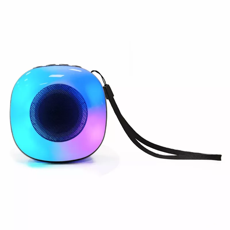 Новые поступления недорогие цветные портативные колонки RGB с подвесным ремешком беспроводная BT-колонка