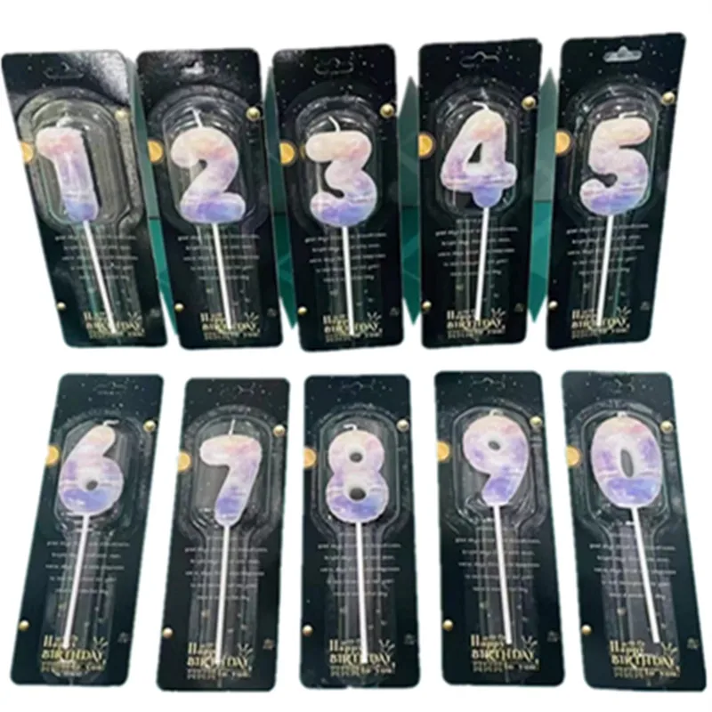 Wholesale Number Candle Birthday Candle 0-9 Happy Birthday Candle