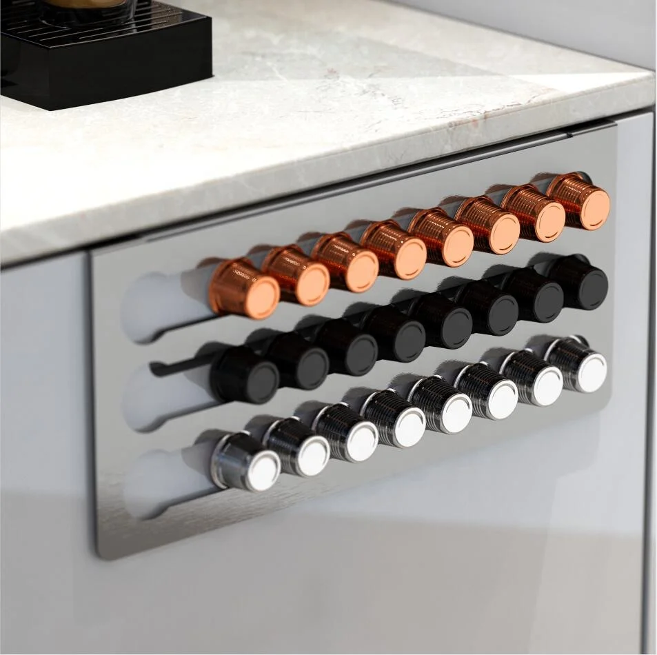 New Kitchen Office Accessories Coffee Pod Holder Stainless Steel Nespresso Pods Holder