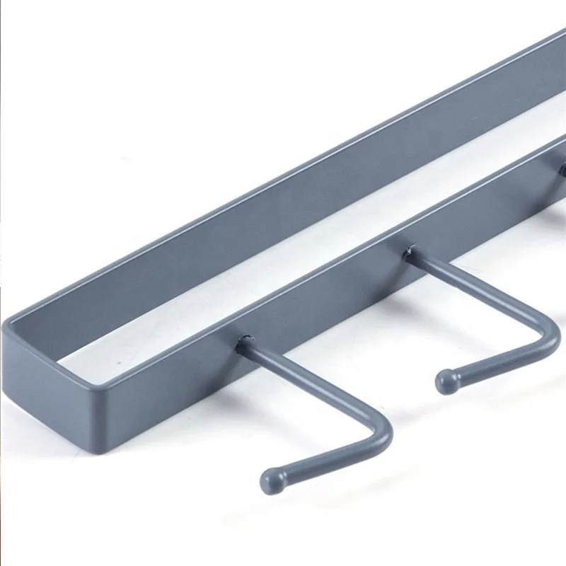 Kitchen Hooks  Iron Storage Shelf Wardrobe Cabinet Metal Under Shelves Mug Cup Hanger Bathroom Organizer Hanging Rack Holder