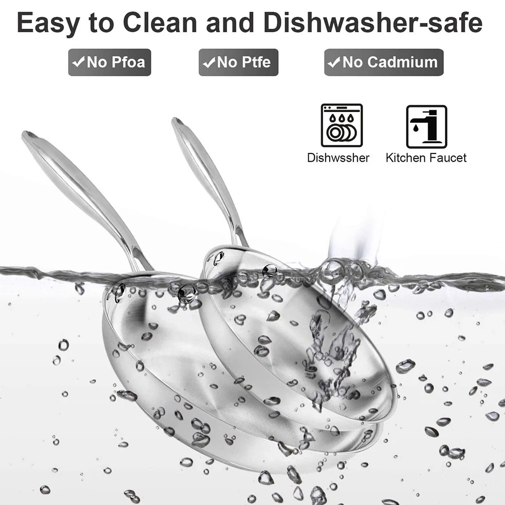 EXW Price Multifunctional  Frying  Pan Stainless Steel Sauce Pan Non-stick Sauce Pan Cooking ware Tools