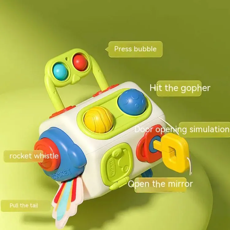Busy Cube for Toddlers 1-3,  Sensory Activities Busy Board - Baby Gifts for 6 to 18 Months 1 2 One Year Old Infant Boys Girls