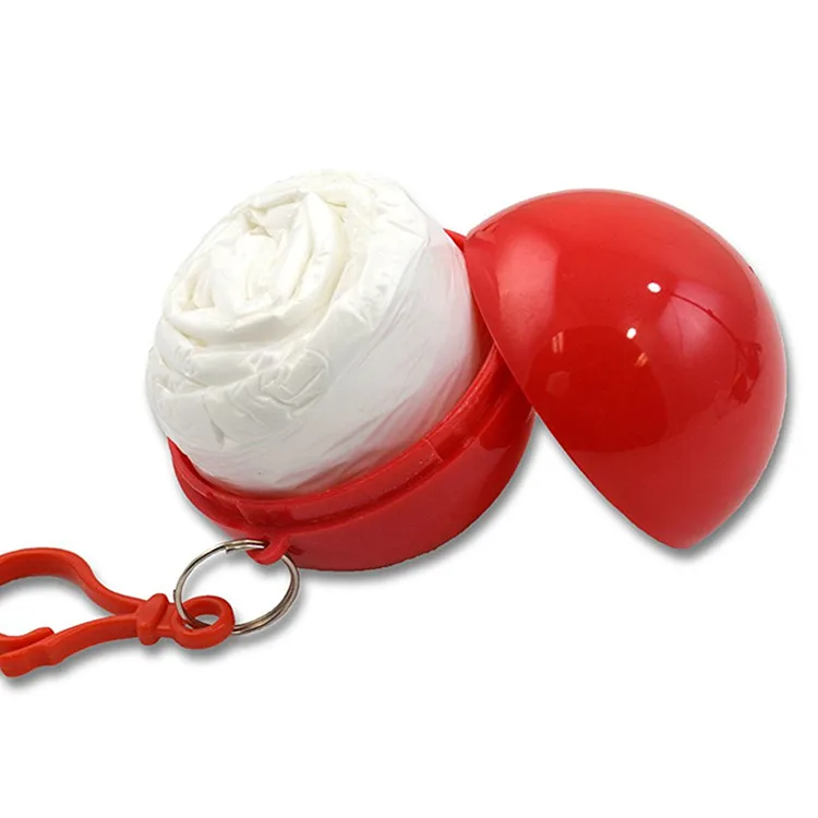 PE Disposable Emergency Poncho packed in ball