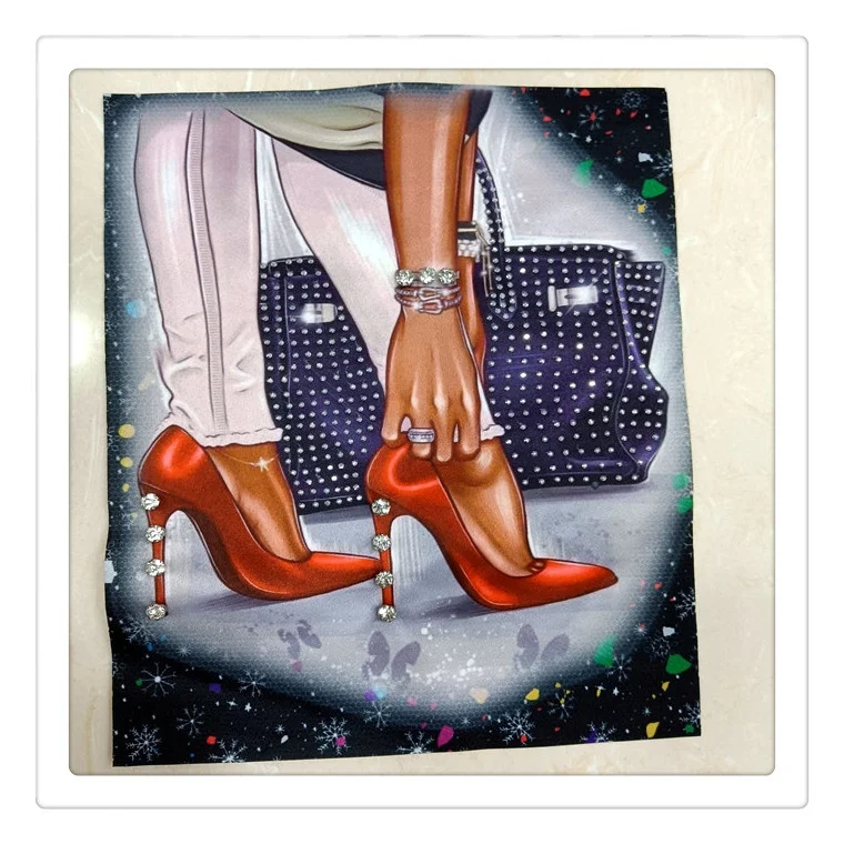 New Product 2021 Factory Supplier Stylish And Elegant Square Textile Clothing  Beaded Fabric Patch