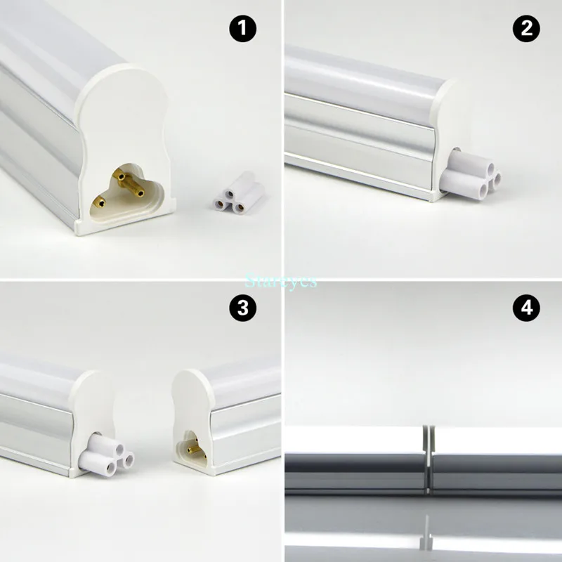 
Free shipping 100Pcs T5 LED Tube Integrated 5W 9W 14W 18W Fluorescent Bulb 30cm 60cm 90cm 120cm Cabinet Kitchen Decoration Light 
