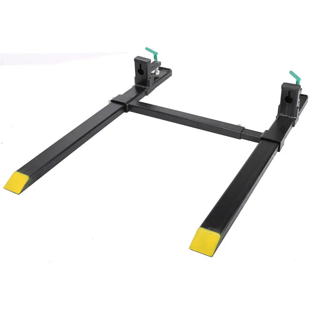 New Clamp on Pallet Forks 1500lbs capacity  Loader Bucket Skidsteer Tractor chain