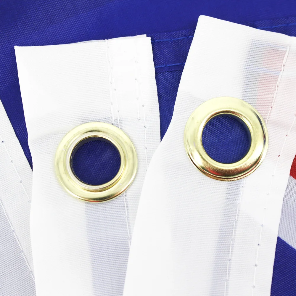 Silver Fern New Zealand Flag With 4 Stars Red White Blue 3X5 FT