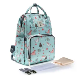 Multi-functional backpack for mothers and infants two shoulders large capacity waterproof diaper bag