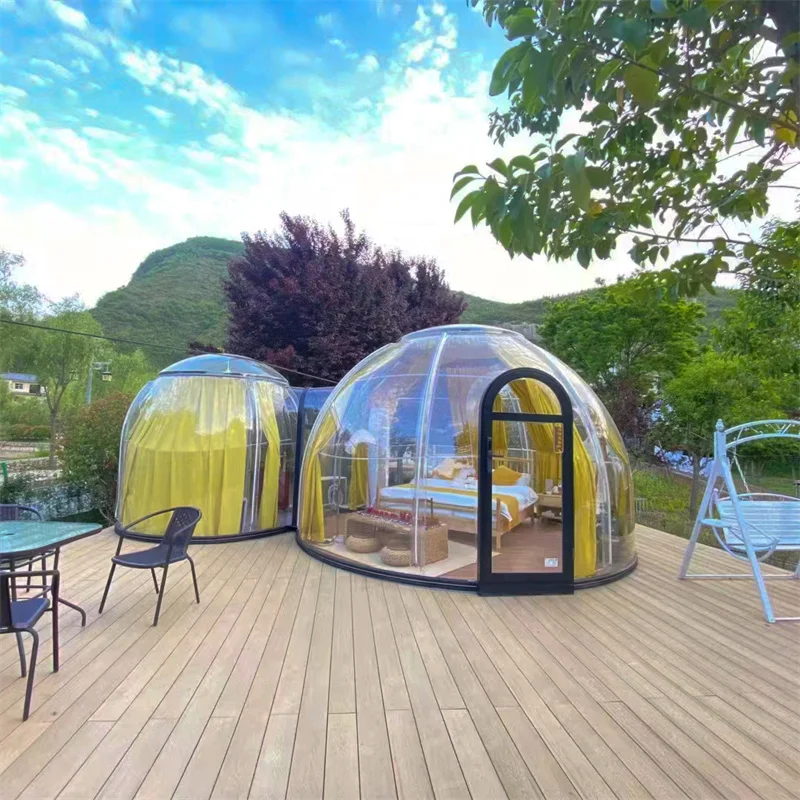 Full House Clear Skylight Round Lamping Dome Igloo Tent Polycarbonate Dome House Room