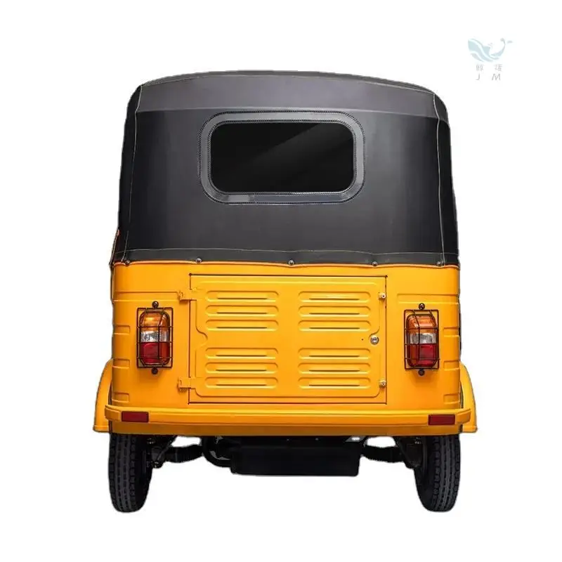 New Comfortable Seat on Passenger Motorized Tricycle 3 Wheeler Tuk Tuk Closed Body Design With Petrol for Adults