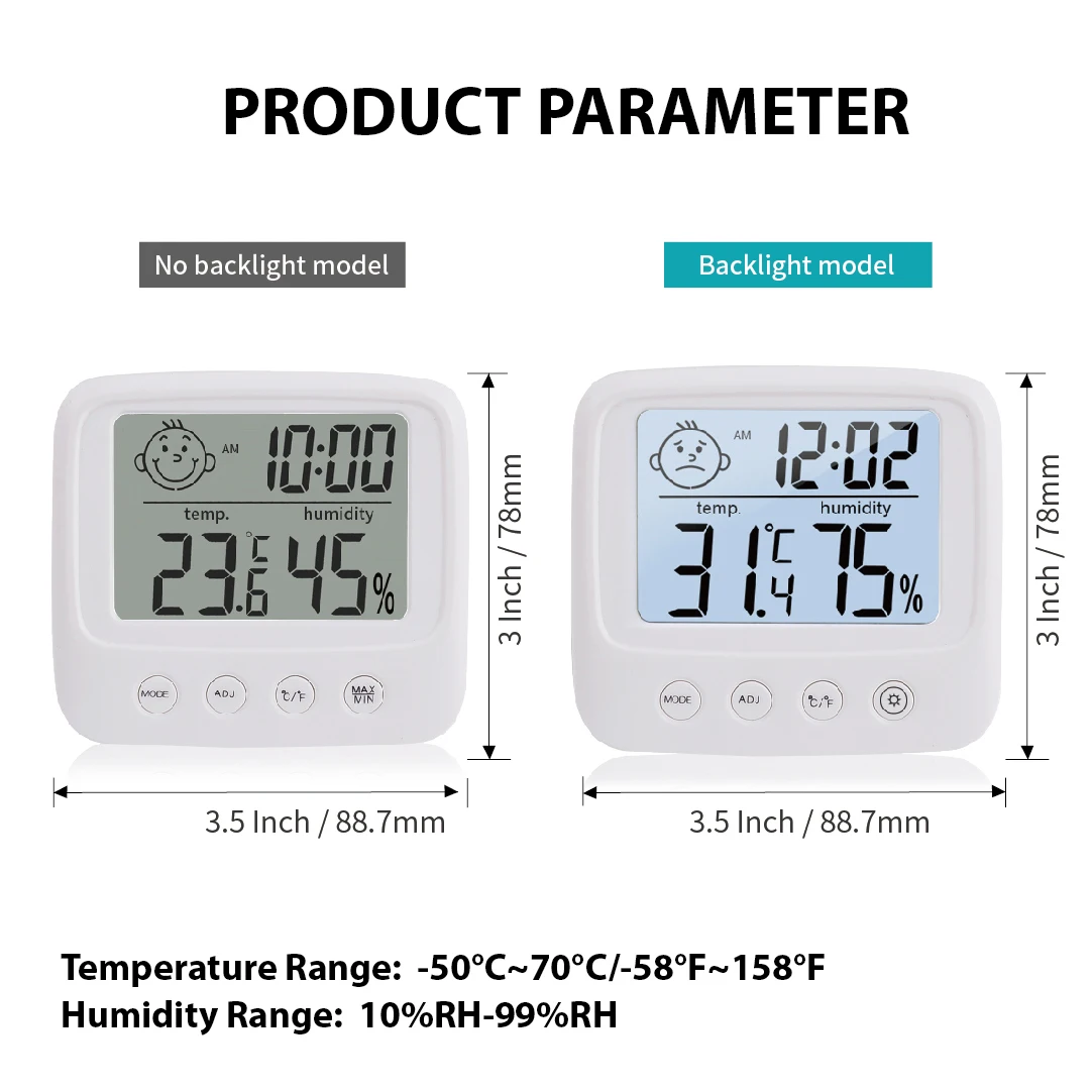 Multifunction Digital Display Household  Mini room thermometers Hygrometer Digital  hygrometer thermometer