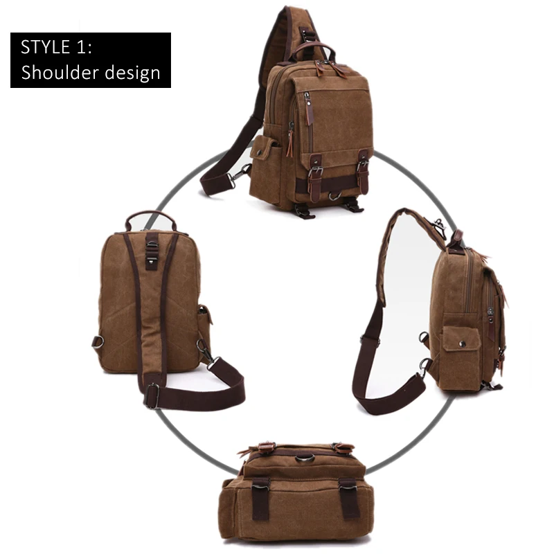 New small canvas backpack men travel back pack multifunctional Shoulder bag for women laptop rucksack school bags daypack
