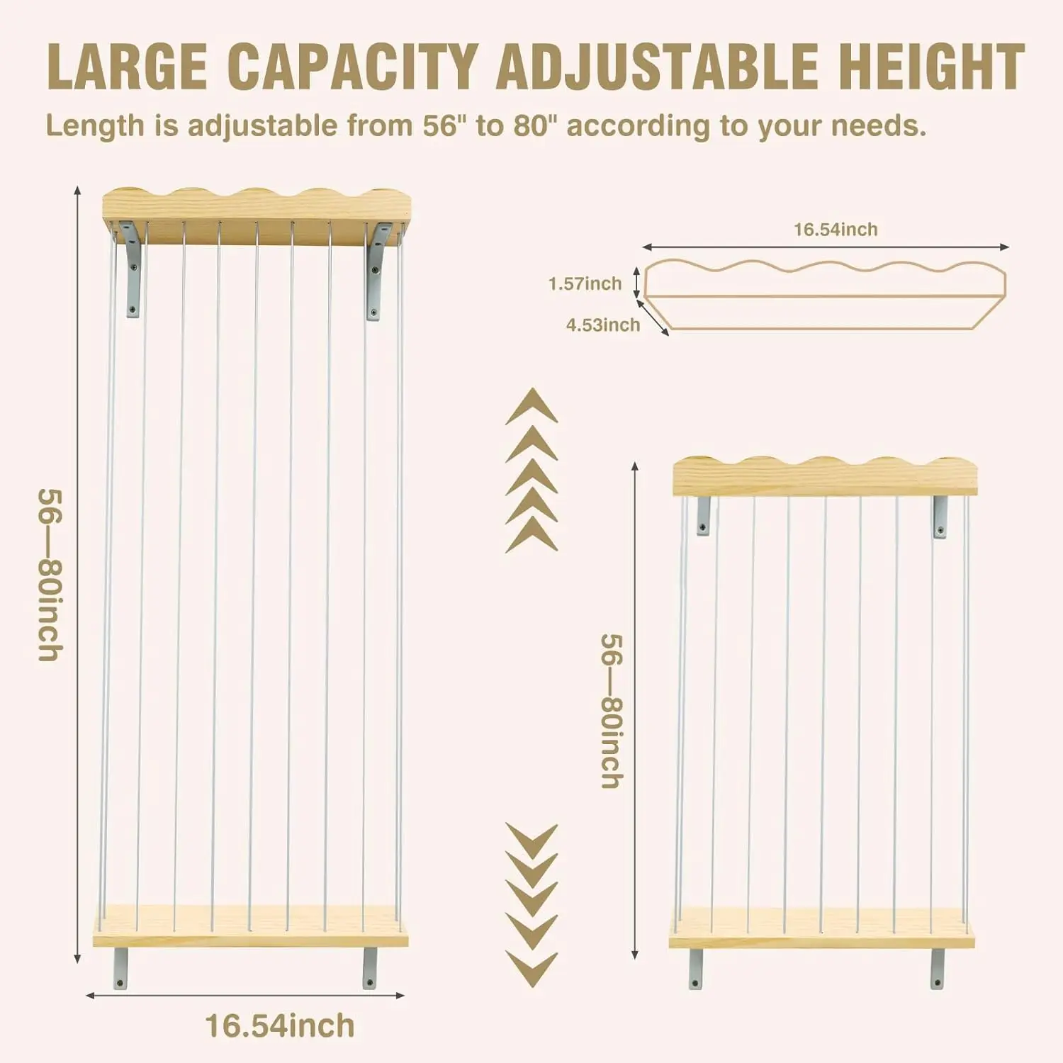 Wooden Plush Toy Organizer  Toy Storage Shelf Stuffed Animal Storage Toys