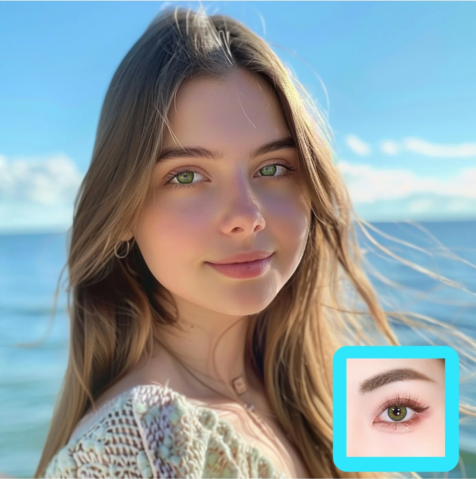 Sunny Beach Translucent Contact Lenses - Trending with Keywords for Summer Fun