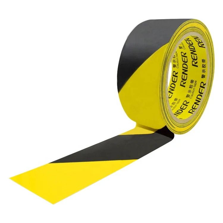 Warning Tape Caution Mark Safety Landmark Fire Warning Isolation PVC Floor Sign Sticker Tape