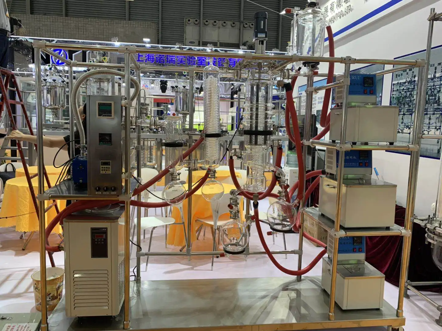 SPD-80 turnkey molecular fractional distillation machine industrial short path distillation