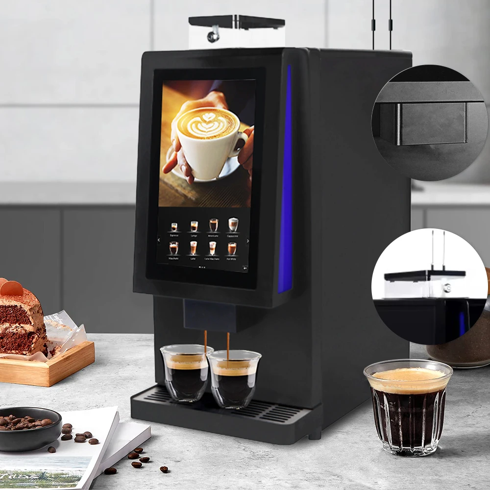 Factory Manufacture Coffee Cafe Vending Machine Professional Instant Fully Automatic Commercial Coffee Vending machine