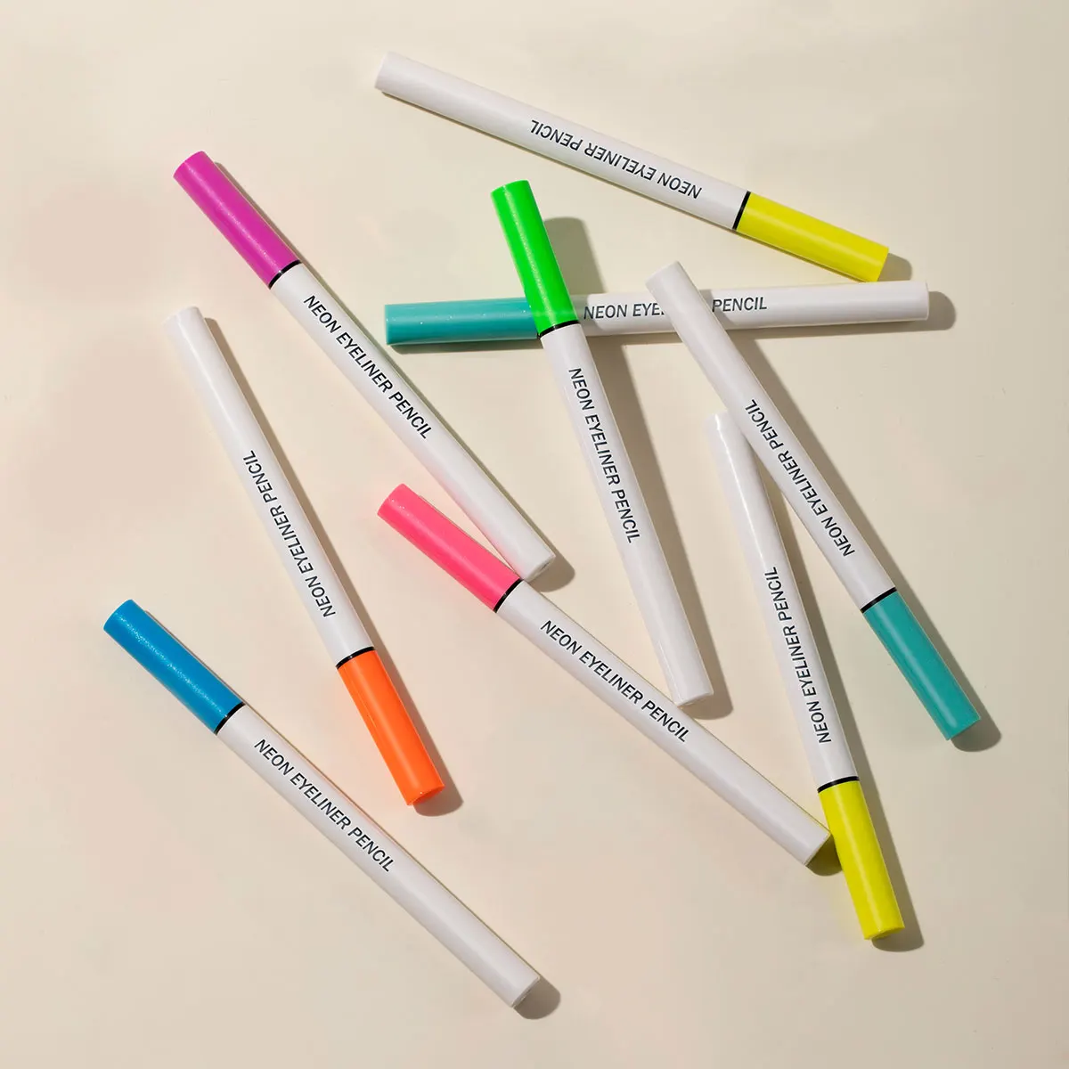 OEM Custom 7 Color Neon Vegan Waterproof Long Lasting Double Head Eyebrow Pencil Mineral Based for Eye Makeup