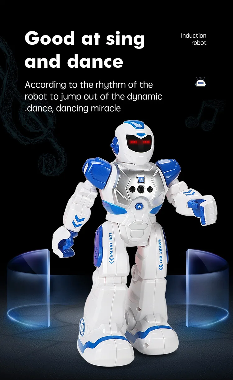 Sound and light intelligent toy robots remote control fighting robot for kids