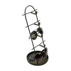 Modern 5-Tier Retail Eyewear Holder Metal Sunglasses Display Stand with Tray