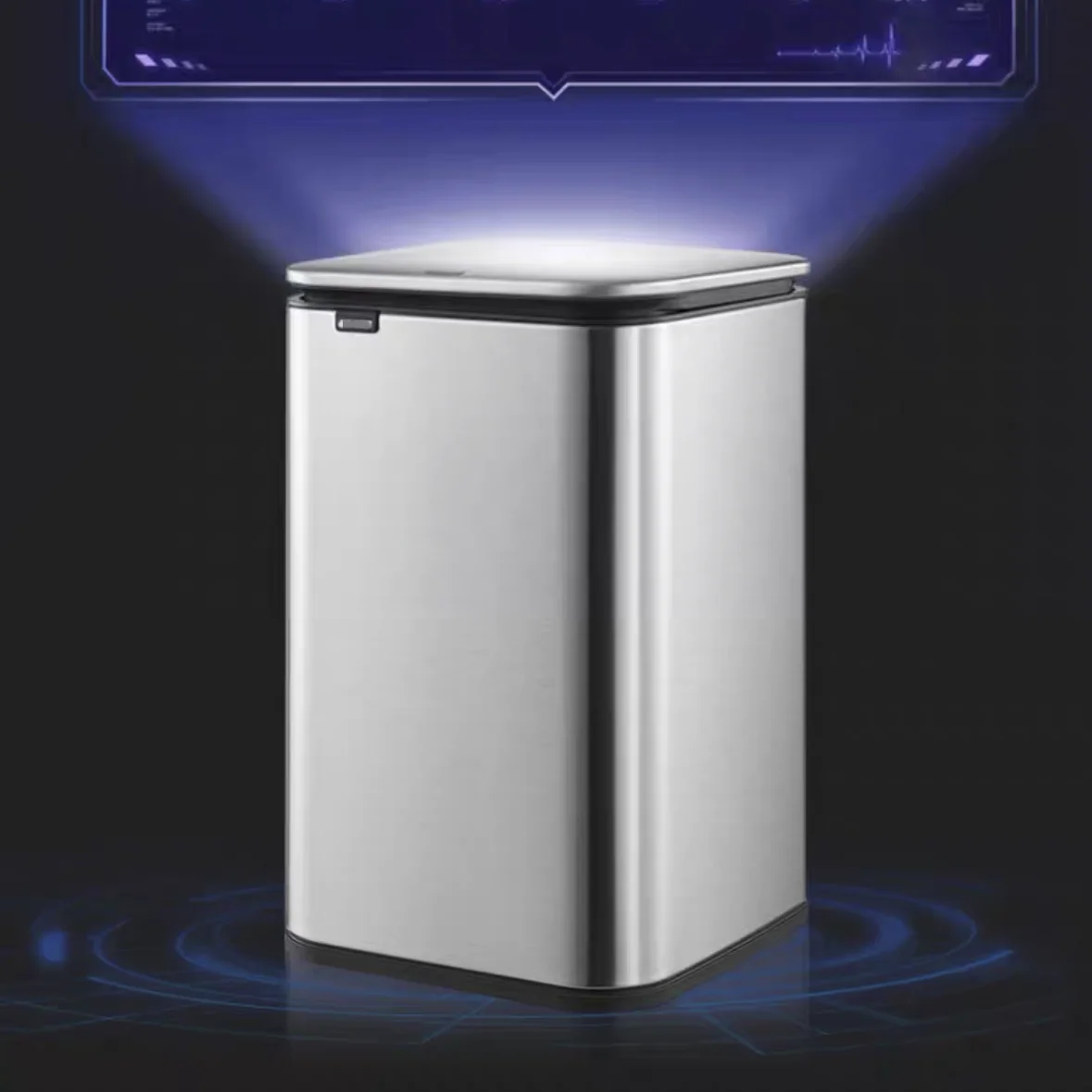 30L Automatic Kitchen Dustbin for Bedroom smart Metal home products Smart Stainless Steel Anti-Fingerprints Trash Can