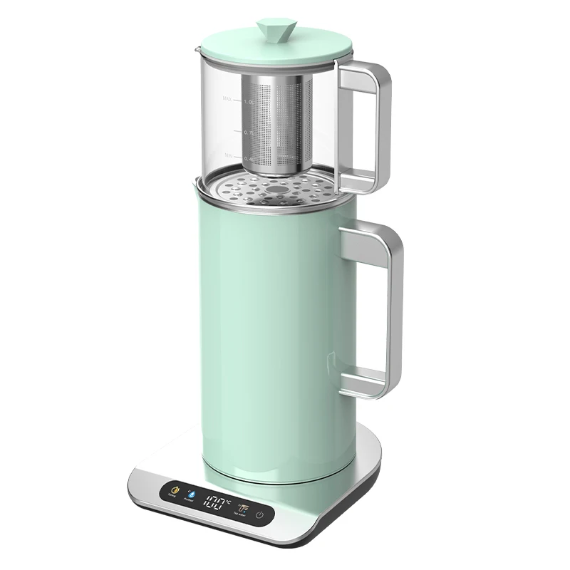 Hotsy Turkish 1.7L+1.2L Auto Tea Maker Smart Electric Samovar Glass Baby Kettles Water Bottle Tea Kettle Coffee Maker Teapot