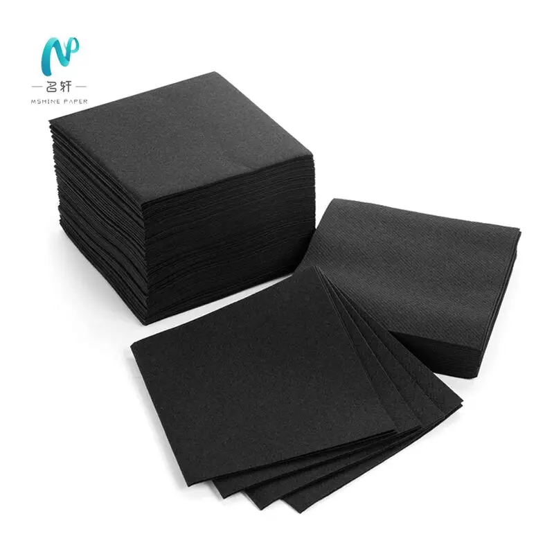 Mingxuan manufacture Mshine paper  Hot Luxury Sale White Custom cutlery paper napkin airlaid disposable paper cocktail napkin