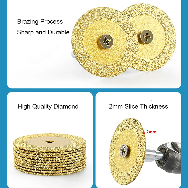 Popular M14 Seam Cleaning Carving Stone Tools Brazed Diamond Small Saw Blade for Grass Tile Stone Ceramic Tin Cutting