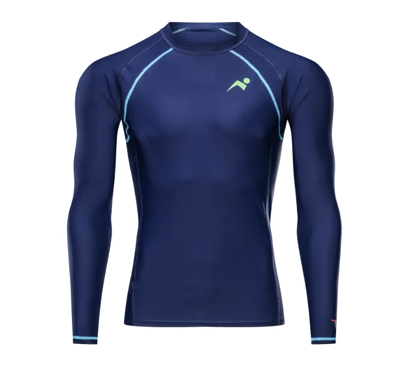 Sublimated Printed Rashie Long Sleeves Swim Shirt Mens Rash Vest UV Protection Rash Guard Quick Dry Surfing Rash Guard