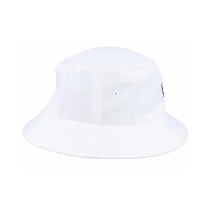 2024 Summer Drink White Bucket Hat Wholesale Custom Embroidery Logo Cotton Outdoor UV Protection Fisherman Hat For Women Ladies