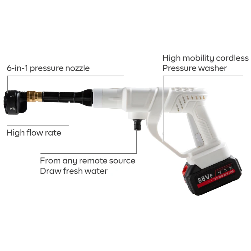 Professional high pressure washer car washing gun sprayer