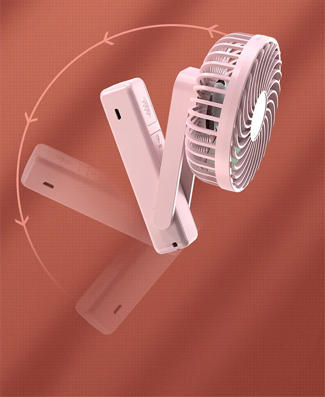 Essager Portable USB Fan 3 Settings  Quite Operation Mini Table Laptops Desk Stand Fan