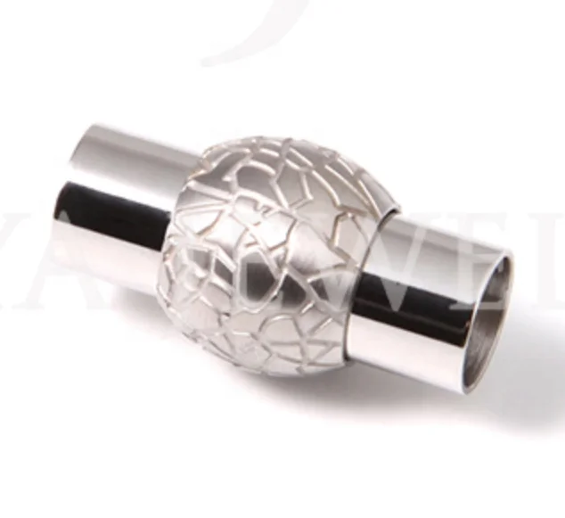 Stainless steel magnetic clasps jewelry accessory for leather cord bracelet manufacture