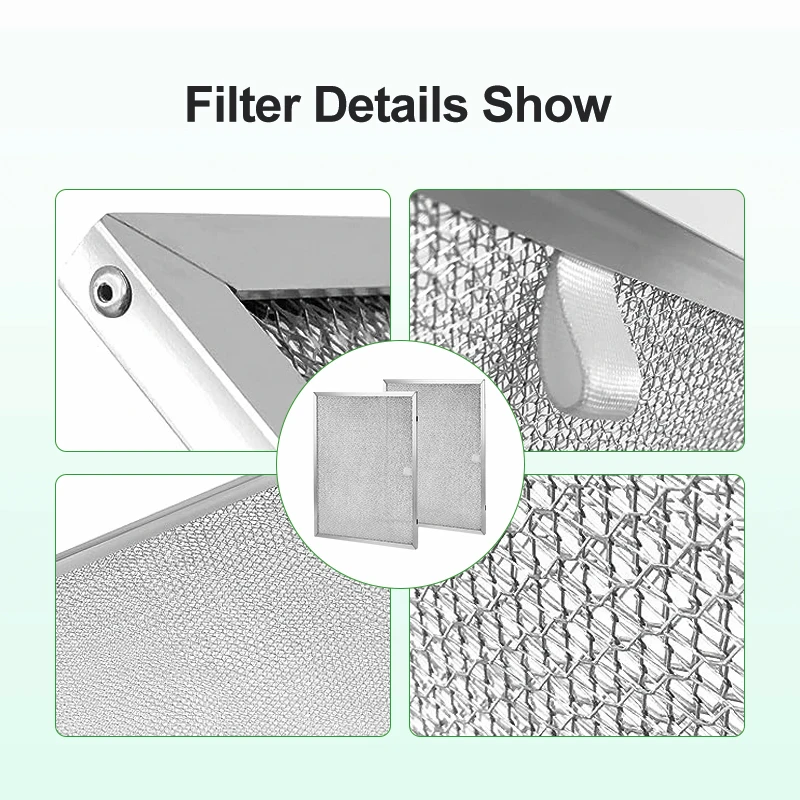 Custom 19.5 x 19.5 inch aire range hood inserts filter for kitchen range hood  Replacement Mesh filter