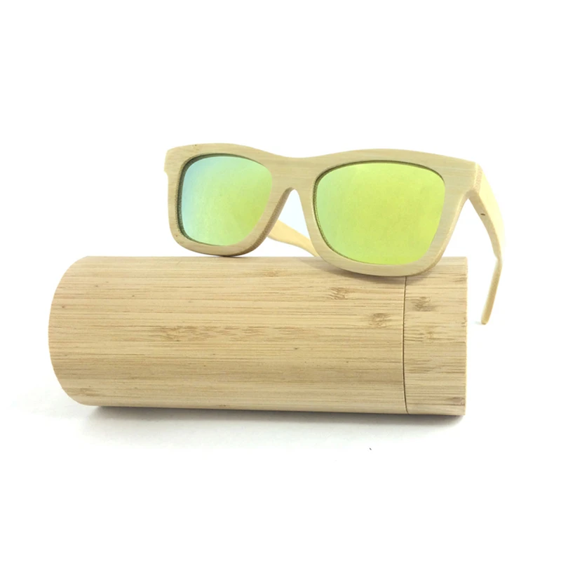 Adult men women handmade sunglass wood real bamboo sunglasses custom baby toddler size sun glasses