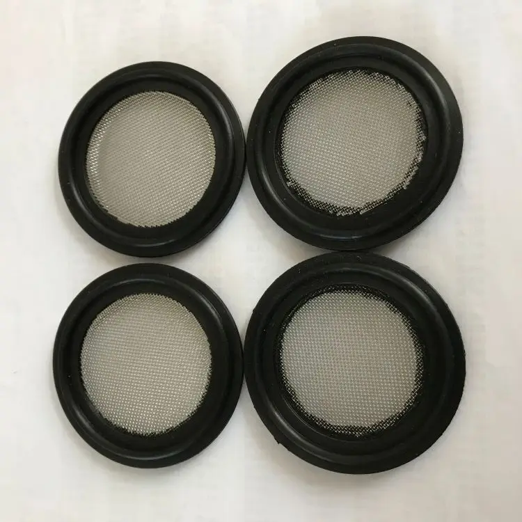 Flat Round Silicone Rubber Abrasion High Temperature Screen EPDM Metal Sanitary Gasket