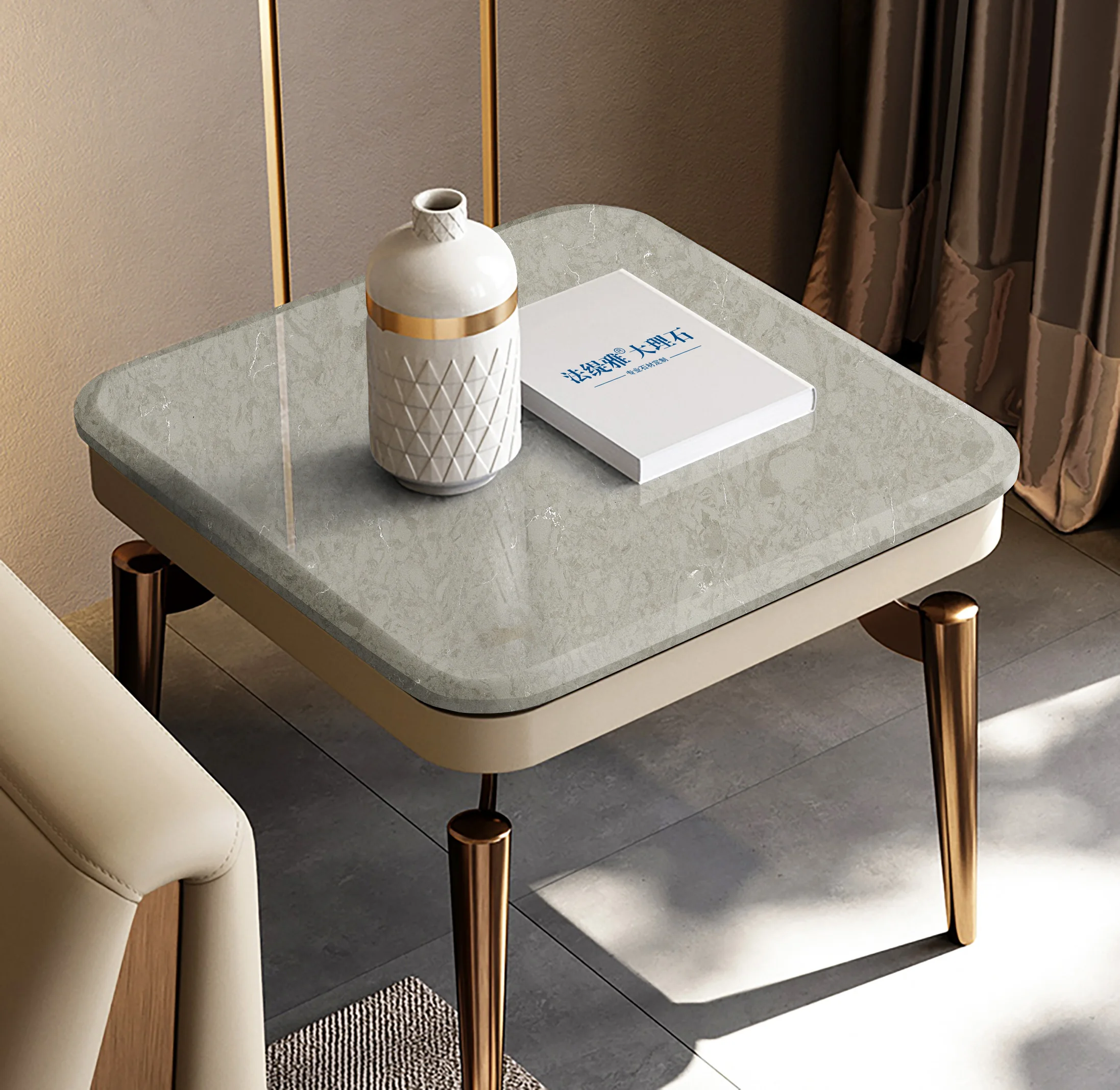 high quality artificial natural Maya grey marble slabs table top