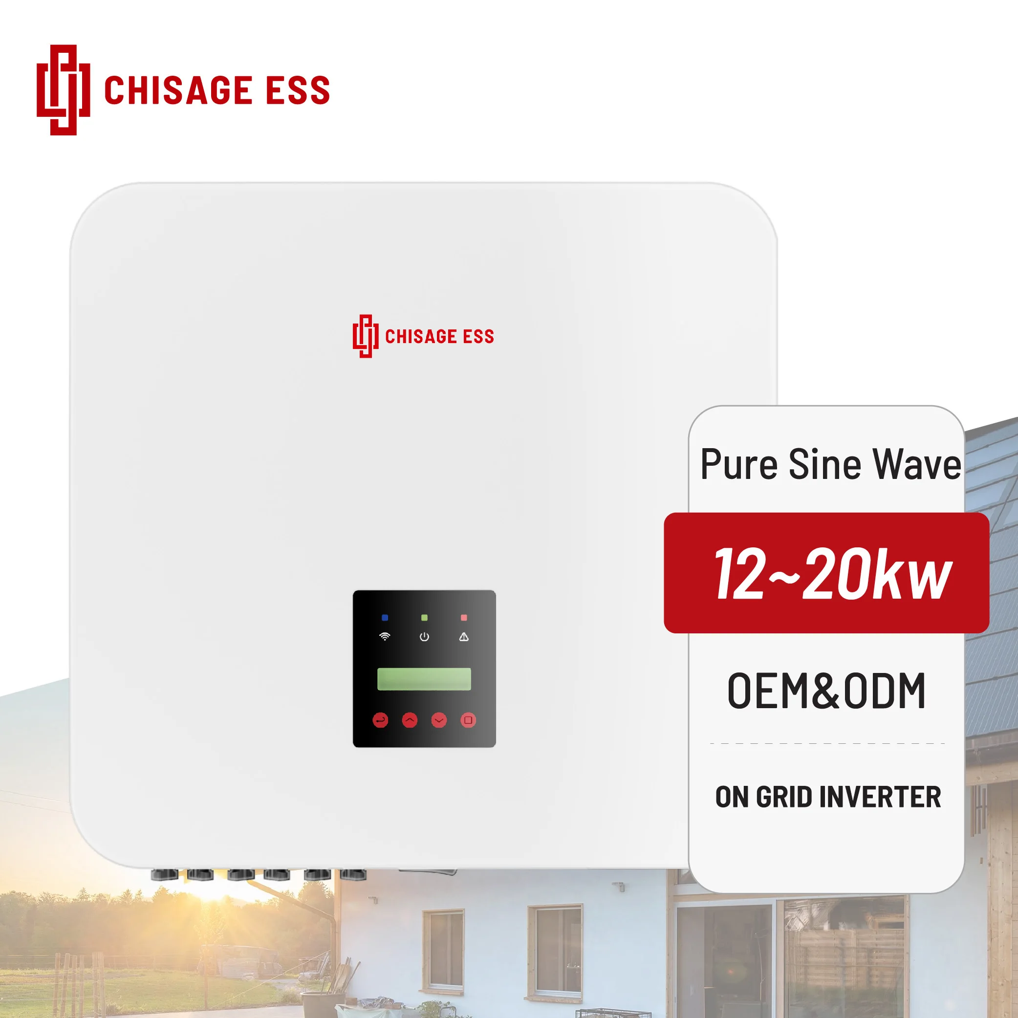 Chisage ESS Инвертор солнечной энергии 8 кВт 3-фазный PV инвертор для системы с привязкой к сети