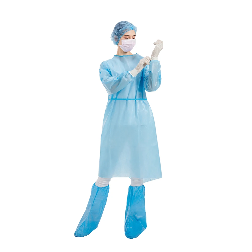 Professional Disposable PE PP CPE protective waterproof surgical isolation gowns