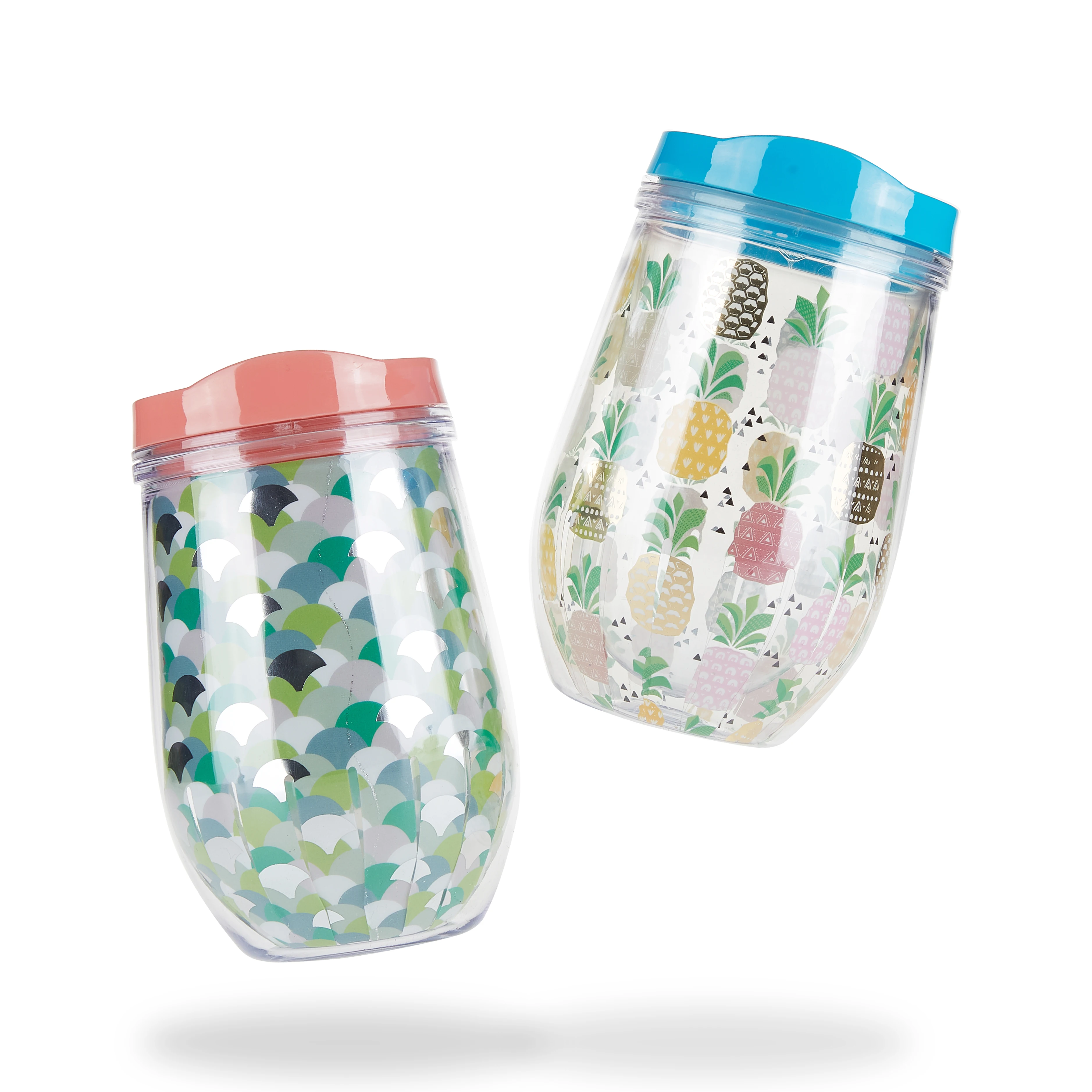 10oz Eggshell Cup Double Wall  Tritan Water BPA Free Water Bottle 400ml U-shaped Big Belly Red Wine Cup Tumbler Coffee mug