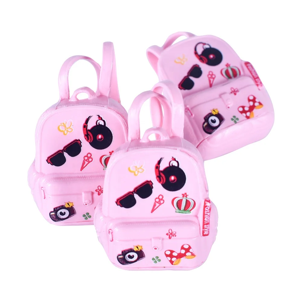Doll School Stuff Mini School Supplies Doll School Accessories Mini Pink Doll Backpack