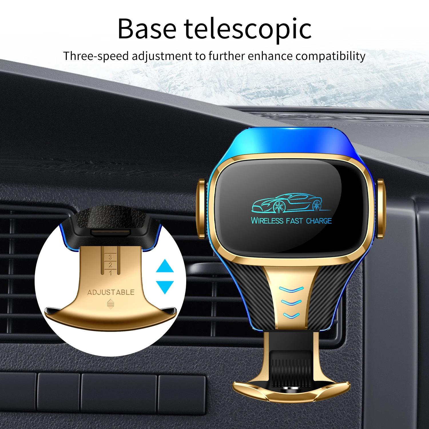K6S быстрая 15W зарядное устройство авто беспроводной автомобильный chargimg держатель адаптируемые под требования заказчика малый заказ автоматическое сцепление автомобильного зарядного