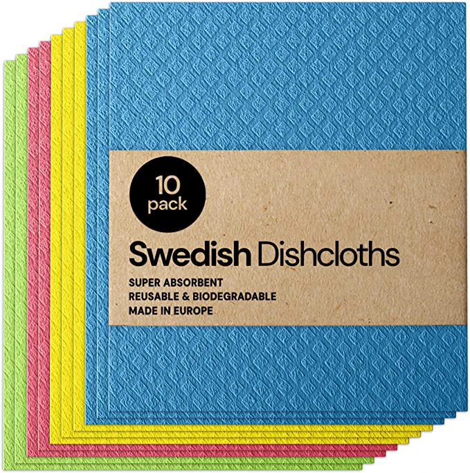 Eco Sponge Absorbent Swedish Dish Towels And Dish Rag Paper Wipes