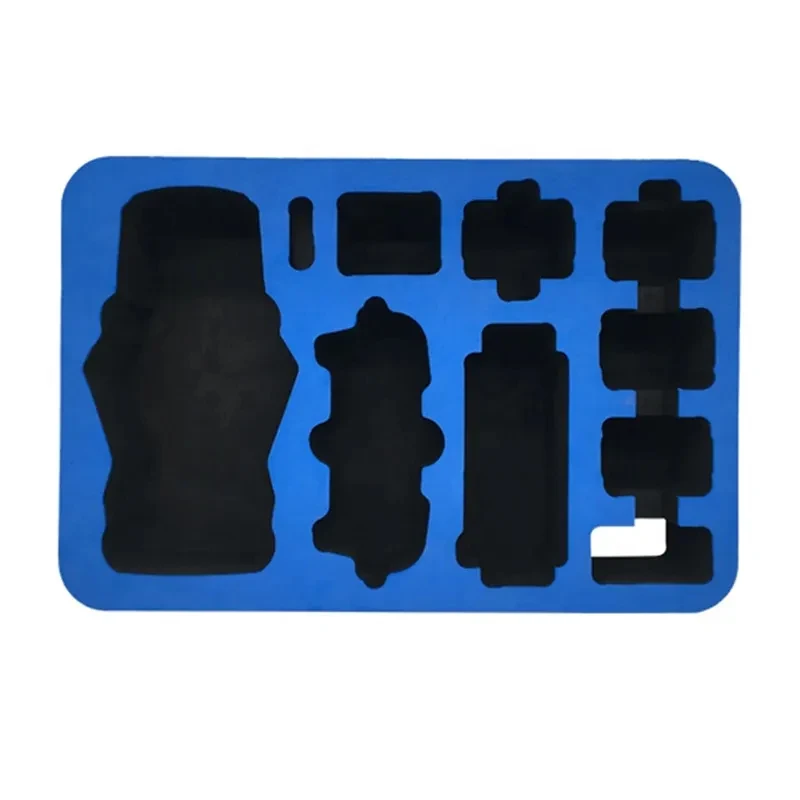 EVA Blue and Black Red Green and Black CNC cut packing eva protecting foam