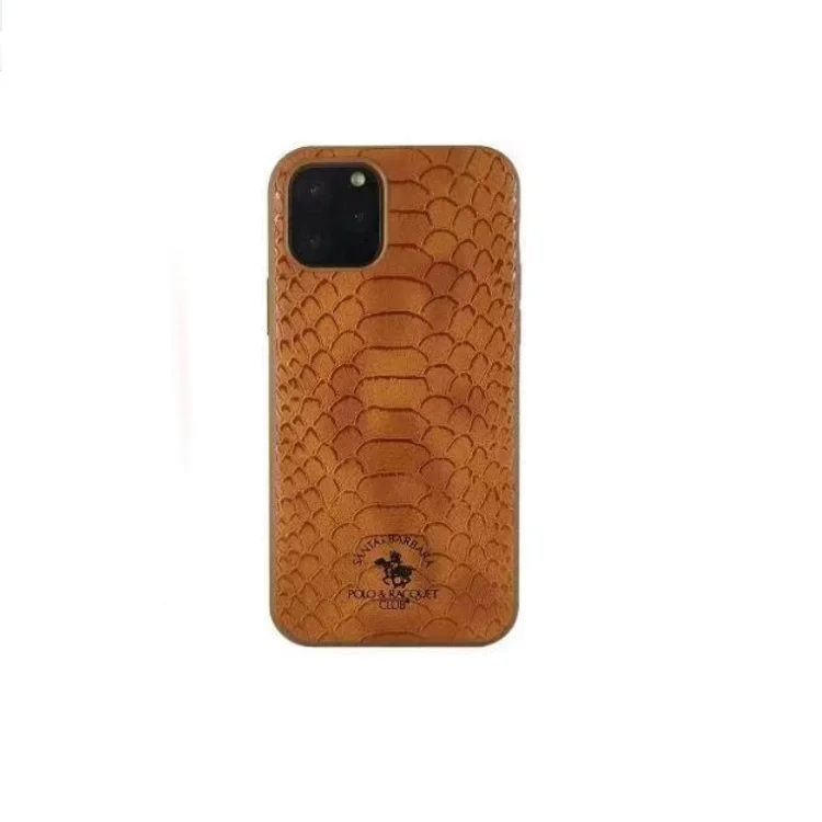 POLO Original Knight Series Leather Case For iPhone 11 12 13 14 Pro Max Snake Texture Phone Case for iPhone 14 Pro