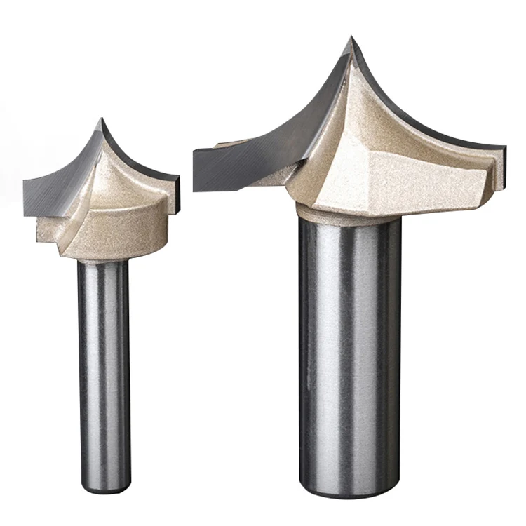 wholesale 6mm 12.7mm shank engraving tools woodensharp mouth tools wood carbide shaper cutters for moulder CNC   carbide router