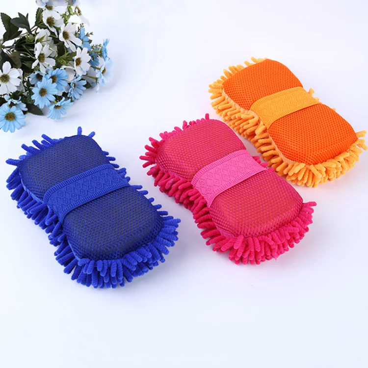 Губка для мытья автомобиля из микрофибры кораллового