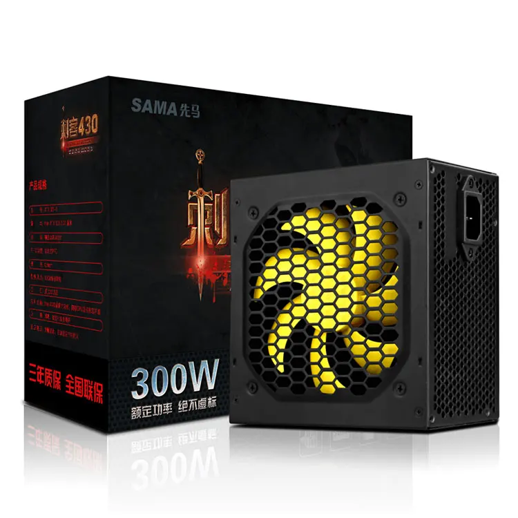 Блок питания SAMA 300 Вт (широкий диапазон дизайна/поддержка задней линии/одиночный 12 В) блок питания SAMA assassin 430