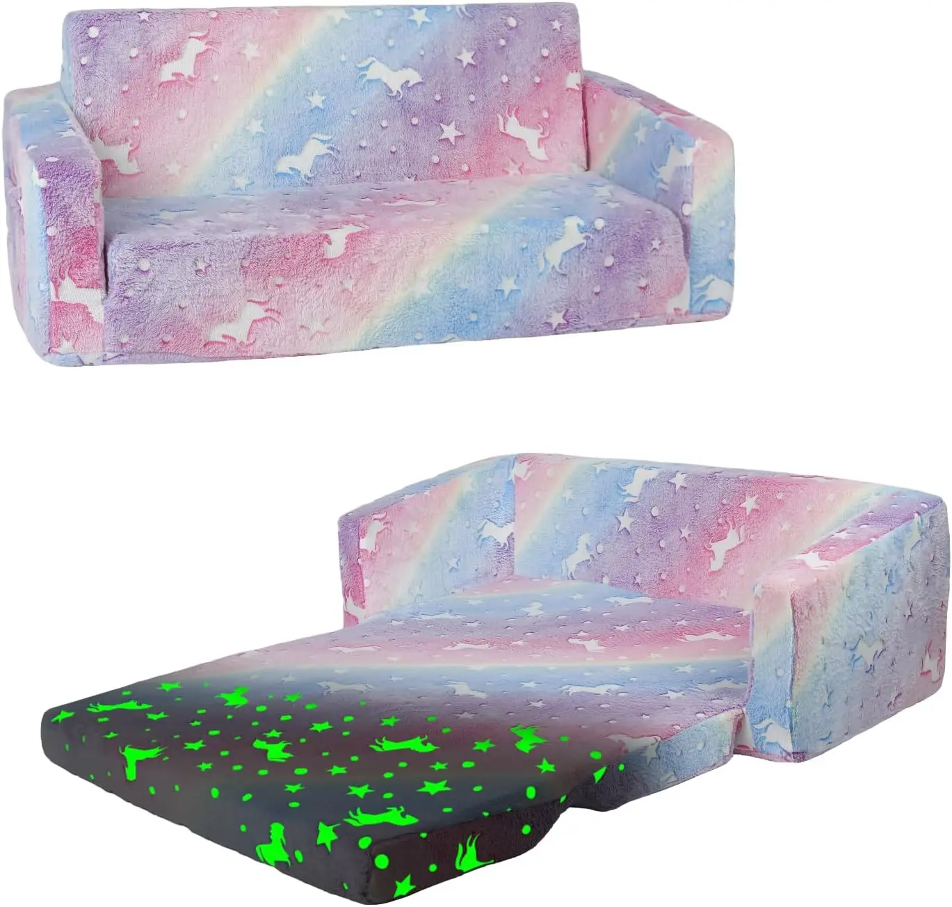 Custom Multifunctional Folding Sofa Chair for Young Children Soft Skin-Friendly Bed with Non-Slip Lunch Break for Babies